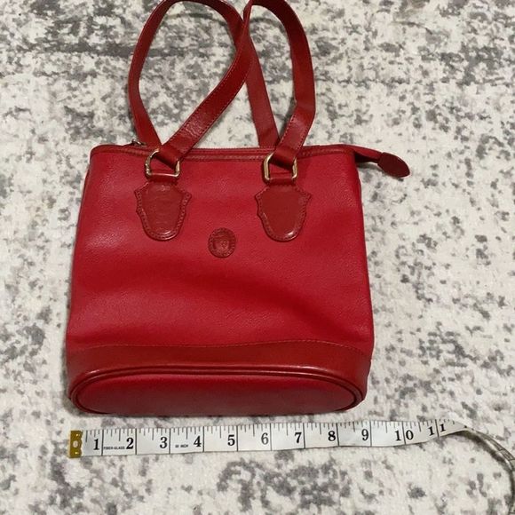 Trussardi purse in GUC red pebbled leather MADE IN ITALY!🇮🇹 #vintage - Picture 12 of 13